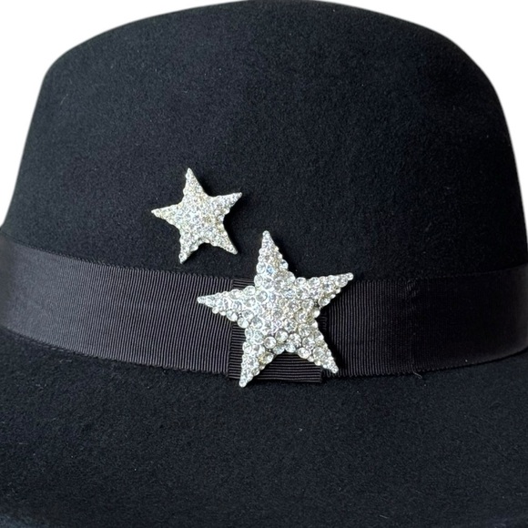 NWT Nikki Beach Astrid Wool Western Hat in Black One Size - Picture 3 of 11